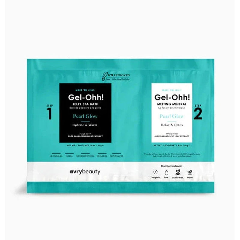Gel-ohh! Jelly spa pedi single - pearl glow - pedicure kit
