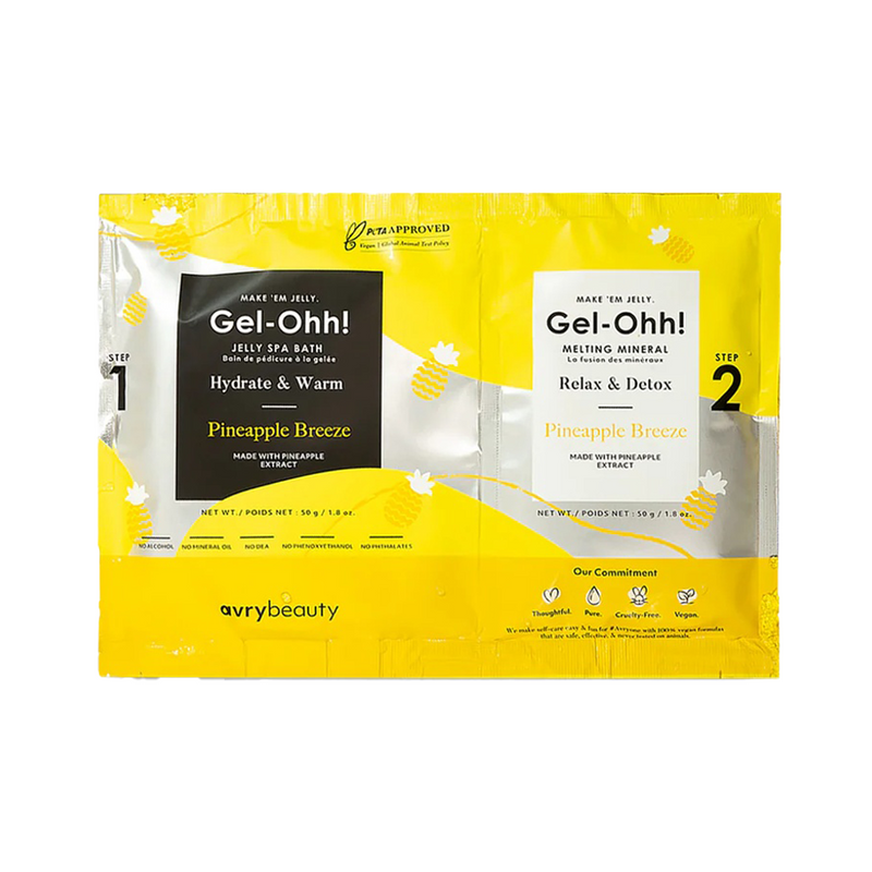 Gel-ohh! Jelly spa pedi single - pineapple breeze *limited*
