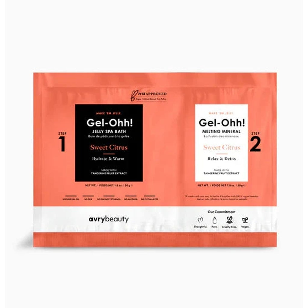 Gel-ohh! Jelly spa pedi single - sweet citrus - pedicure kit