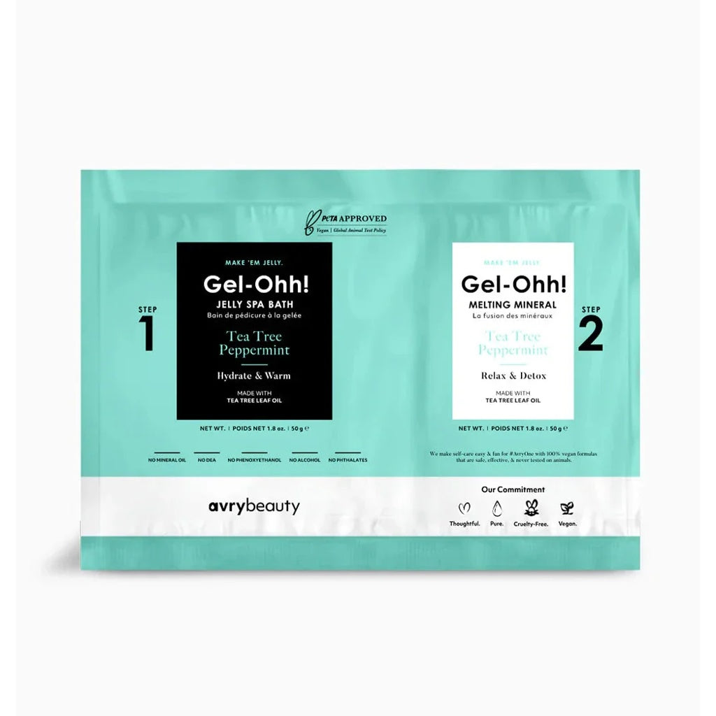 Gel-ohh! Jelly spa pedi single - tea tree & peppermint