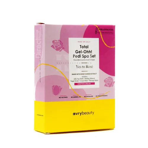 Gel-ohh! Pedi spa set 5 step single - yes to rose