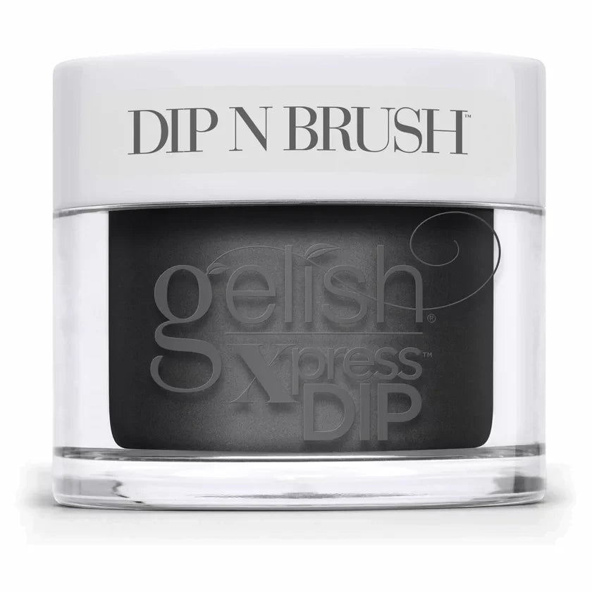 Gelish dip & brush - 830 black shadow - 1.5oz - acrylic dip