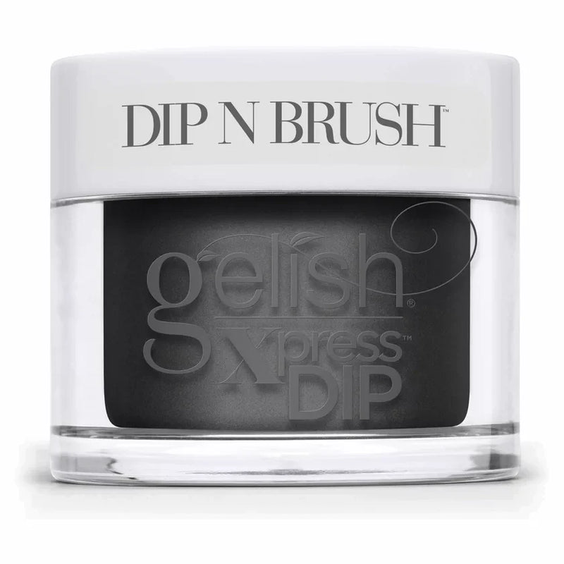 Gelish dip & brush - 830 black shadow - 1.5oz - acrylic dip