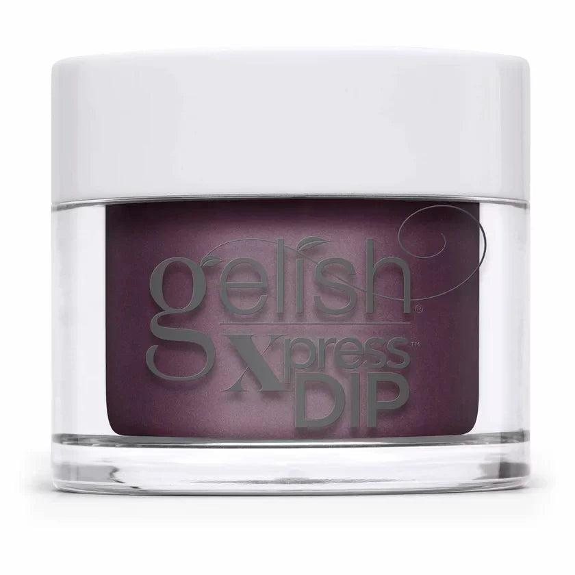 Gelish dip & brush - 866 plum and done - 1.5oz - acrylic dip