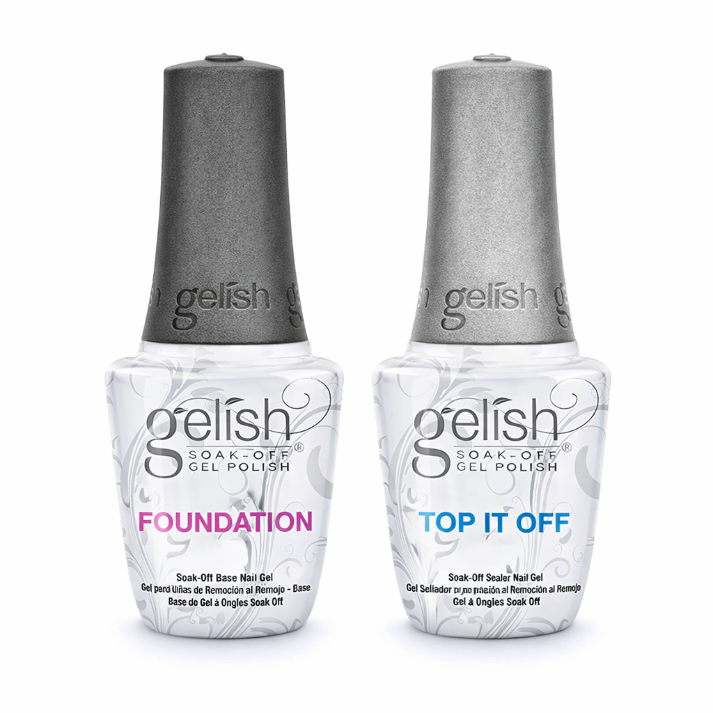 Gelish top coat & foundation base gel 0.5 oz