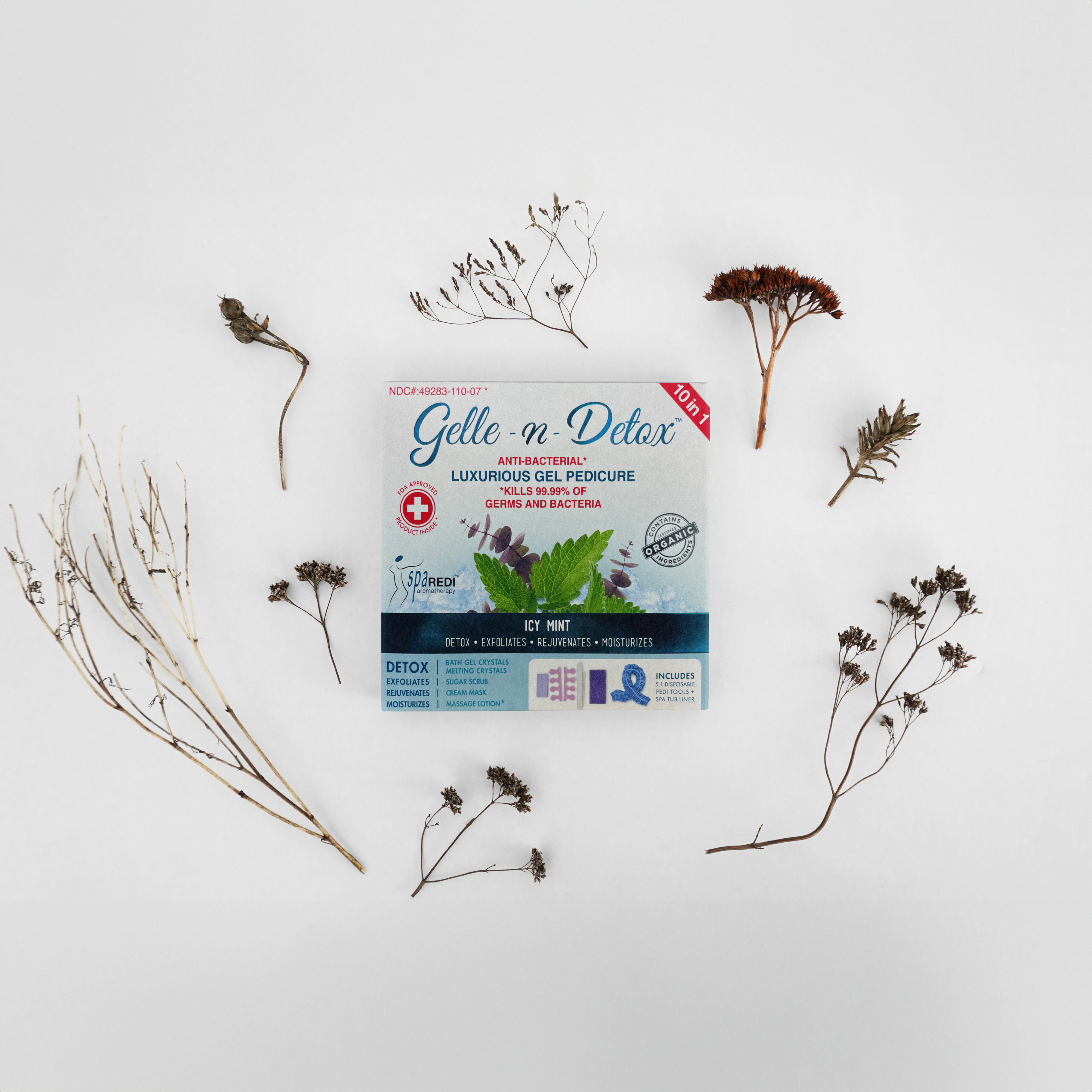 Gelle-n-detox - jelly spa 10 in 1 - mint - spa treatment