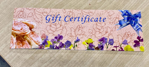 Gift Certificate w/ Envelope H - Certificate