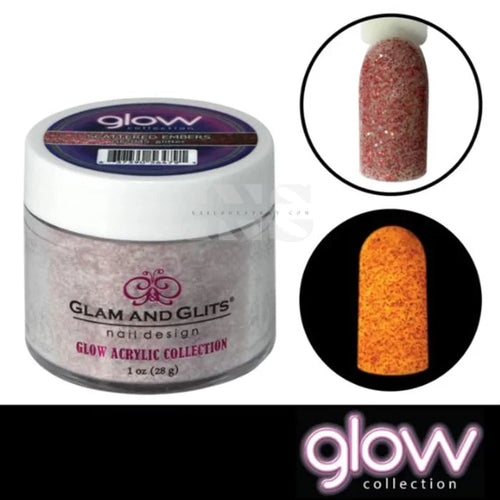 GLAM GLITS Glow Scattered Embers Gl2045 - Acrylic Dip