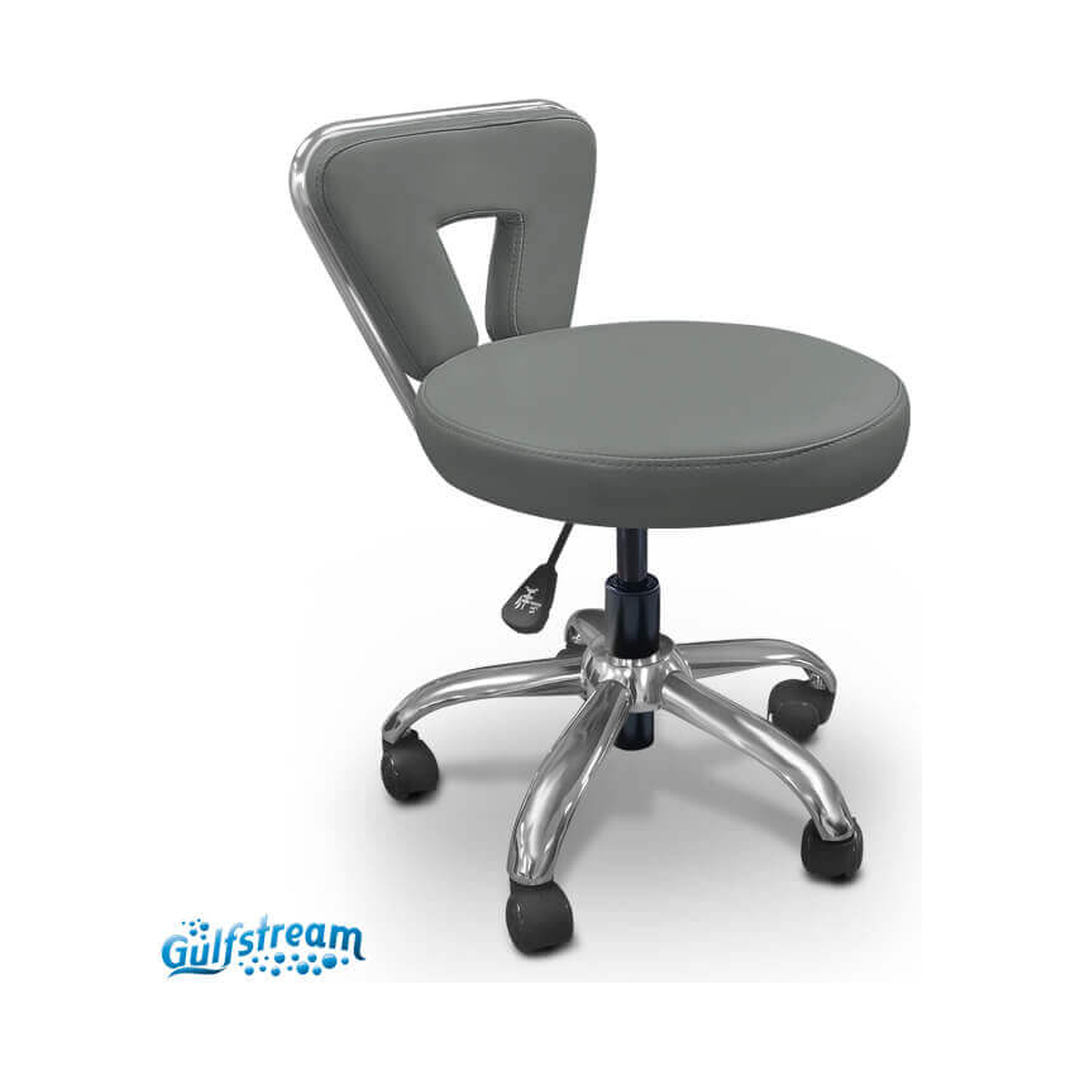 Gs chrome series spider stool - pedi chair