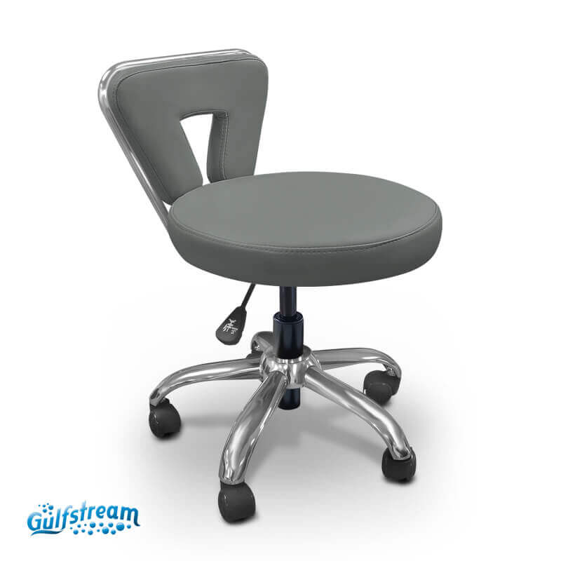 Gs chrome series spider stool - pedi chair