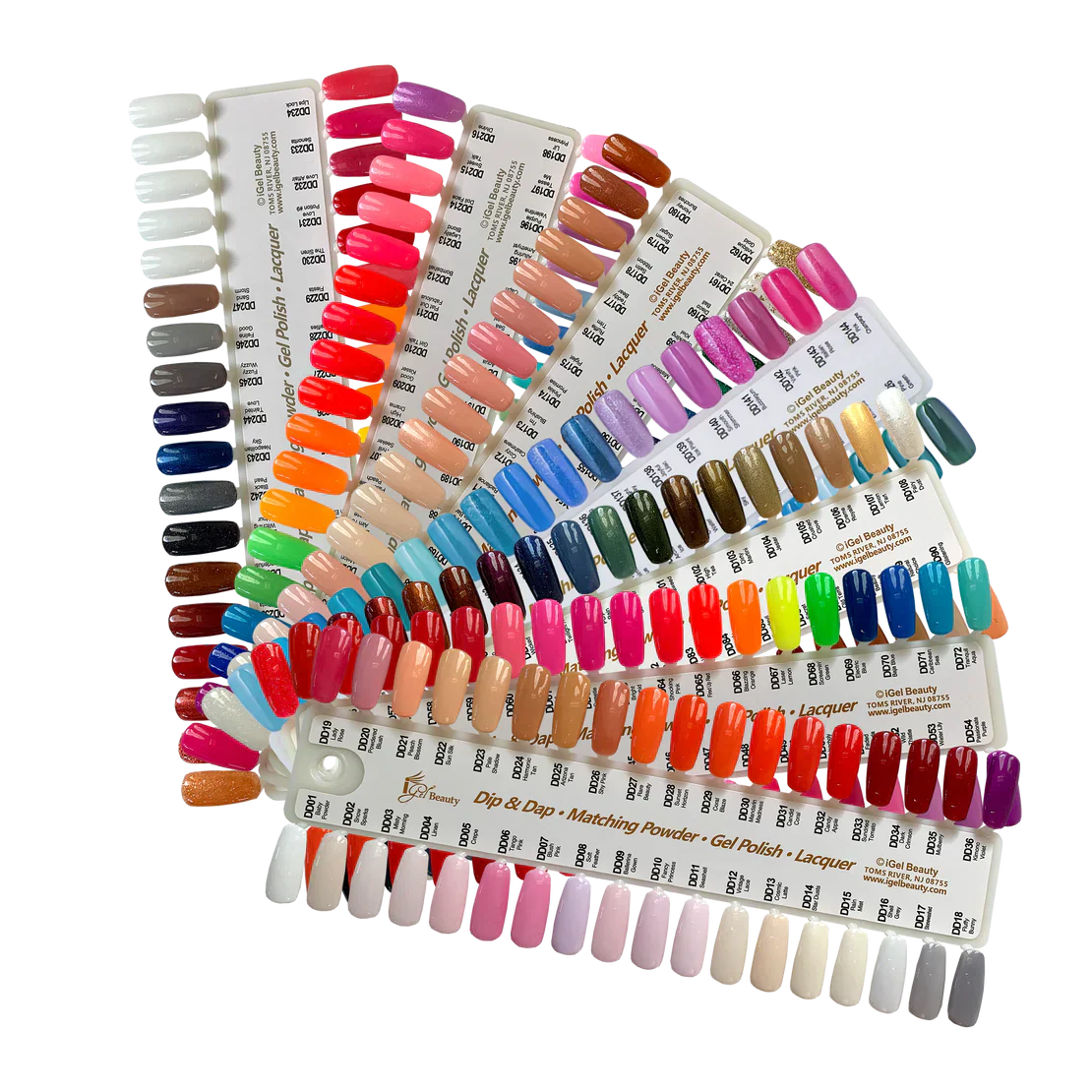 Igel color sample chart 1-7 (1-247) - nail art accessory