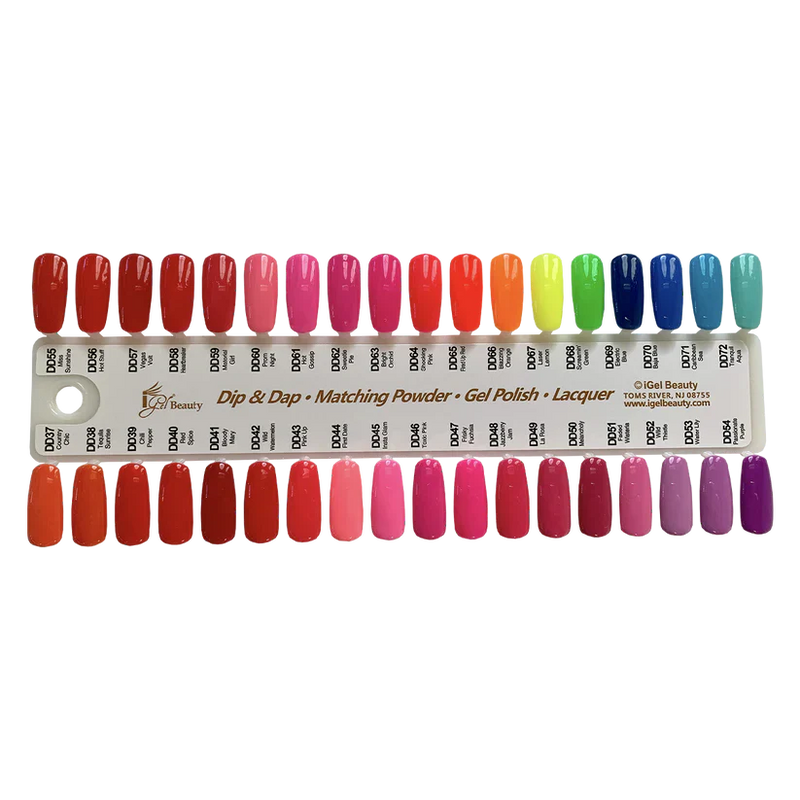 Igel color sample chart 1-9 (1-319) - nail art accessory