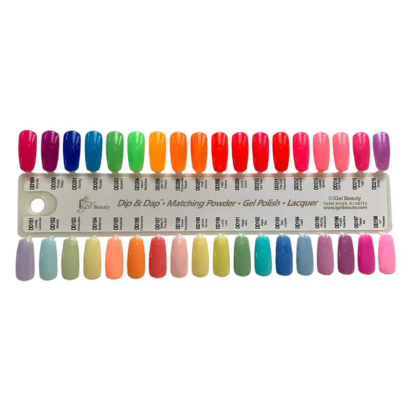 Igel color sample chart 1-9 (1-319) - nail art accessory