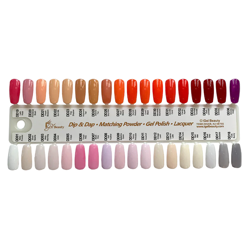 Igel color sample chart 1-9 (1-319) - nail art accessory