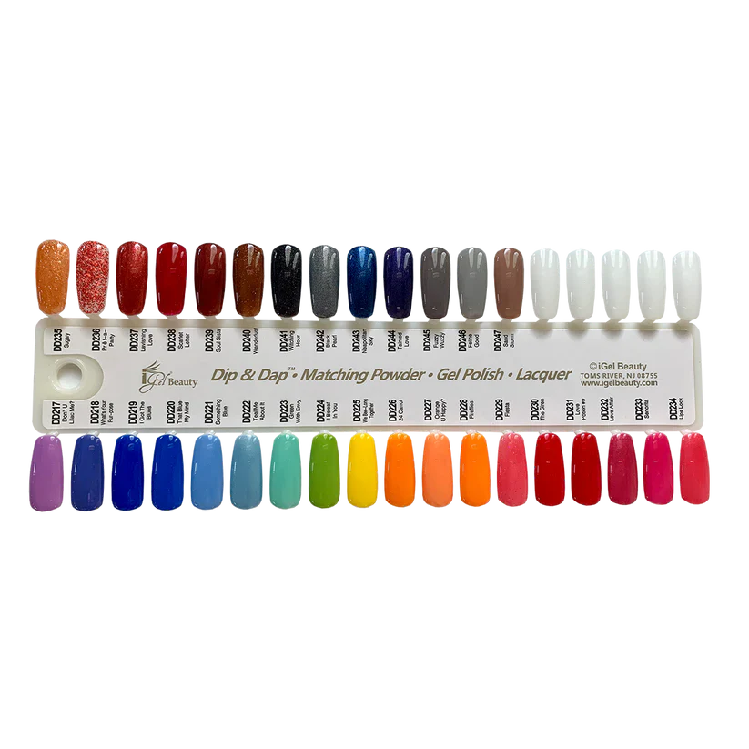 Igel color sample chart 1-9 (1-319) - nail art accessory