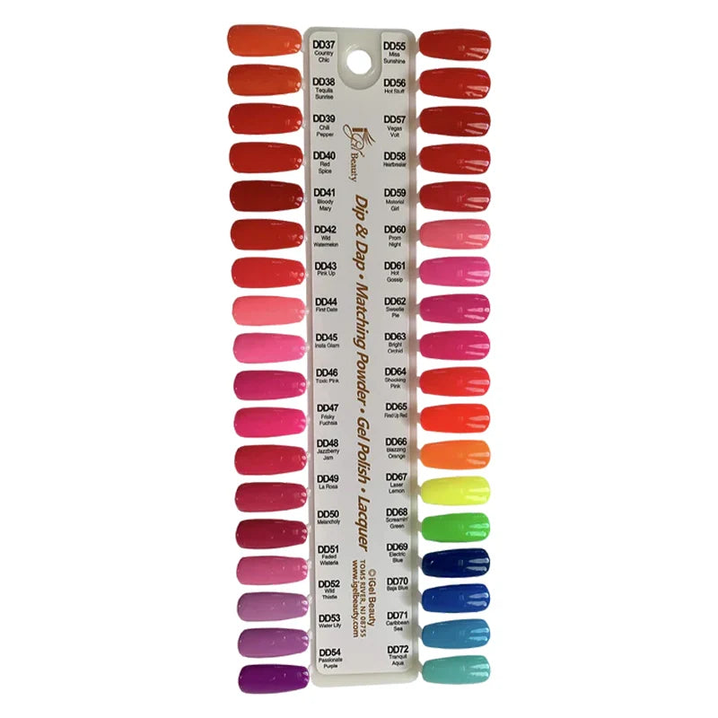 Igel color sample chart 2 (37-72) - nail art accessory