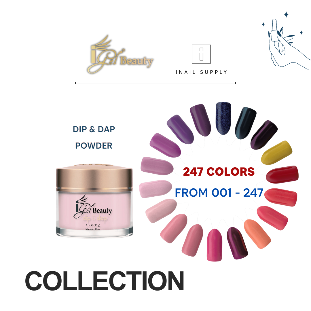 Igel dip & dap dip 247 collection (1-247) free chart - nail