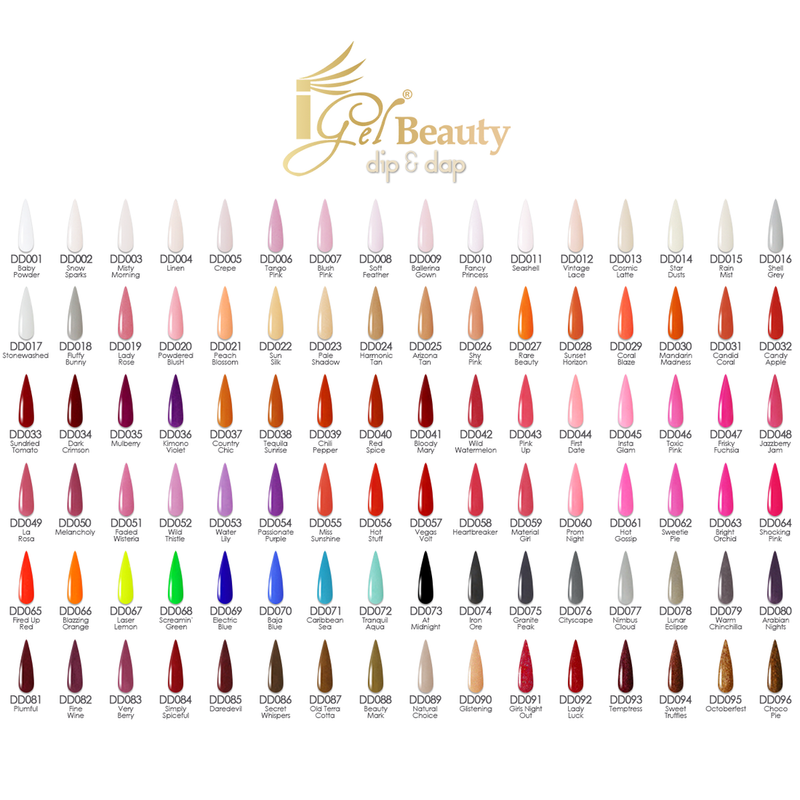Igel duo 247 collection (1-247) free chart - nail polish