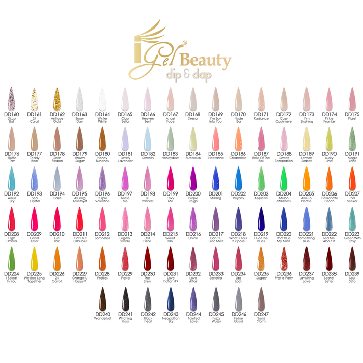 Igel duo 247 collection (1-247) free chart - nail polish