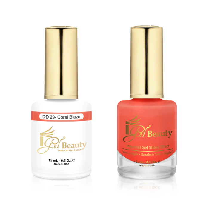 Igel match - dd 029 coral blaze - gel polish