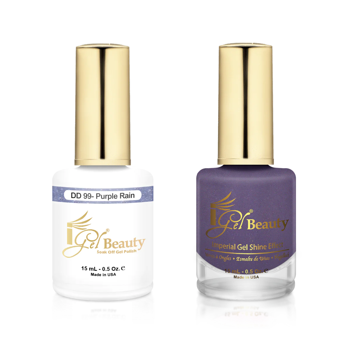 Igel match - dd 099 purple rain - duo polish