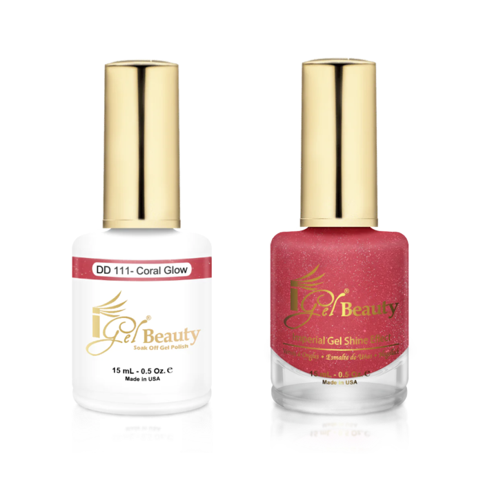 Igel match - dd 111 coral glow - duo polish