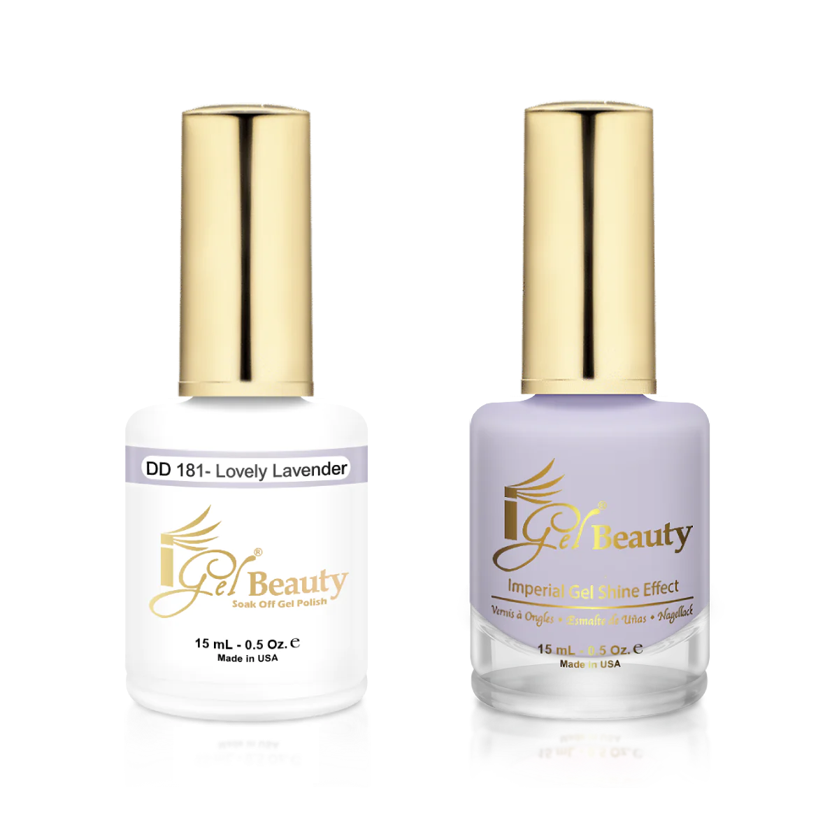 Igel match - dd 181 lovely lavender - duo polish