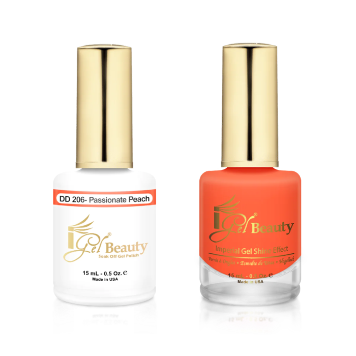 Igel match - dd 206 passionate peach - duo polish