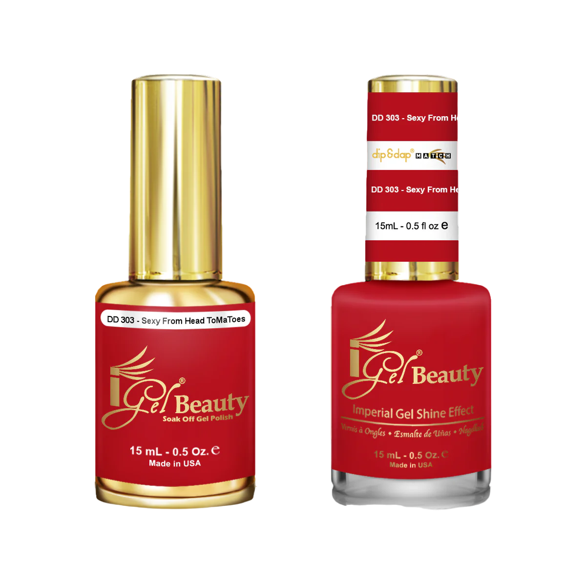 Igel match - dd 303 sexy from head toma toes - duo polish