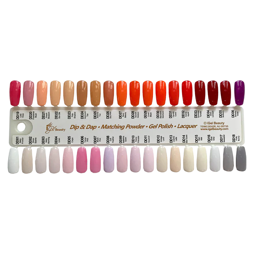 Igel color sample chart 1-9 (1-319) - nail art accessory