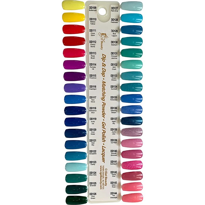 Igel color sample chart 4 (109-144) - nail art accessory