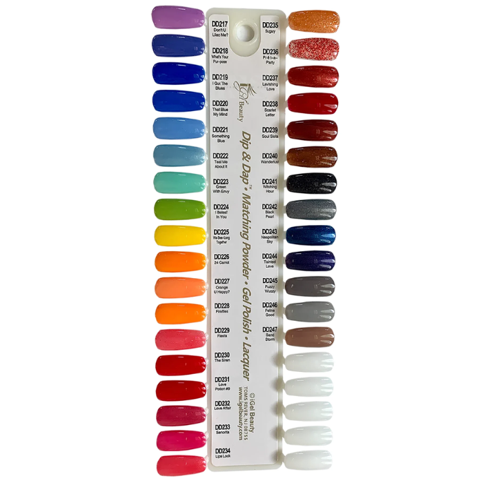 Igel color sample chart 7 (217-247) - nail art accessory