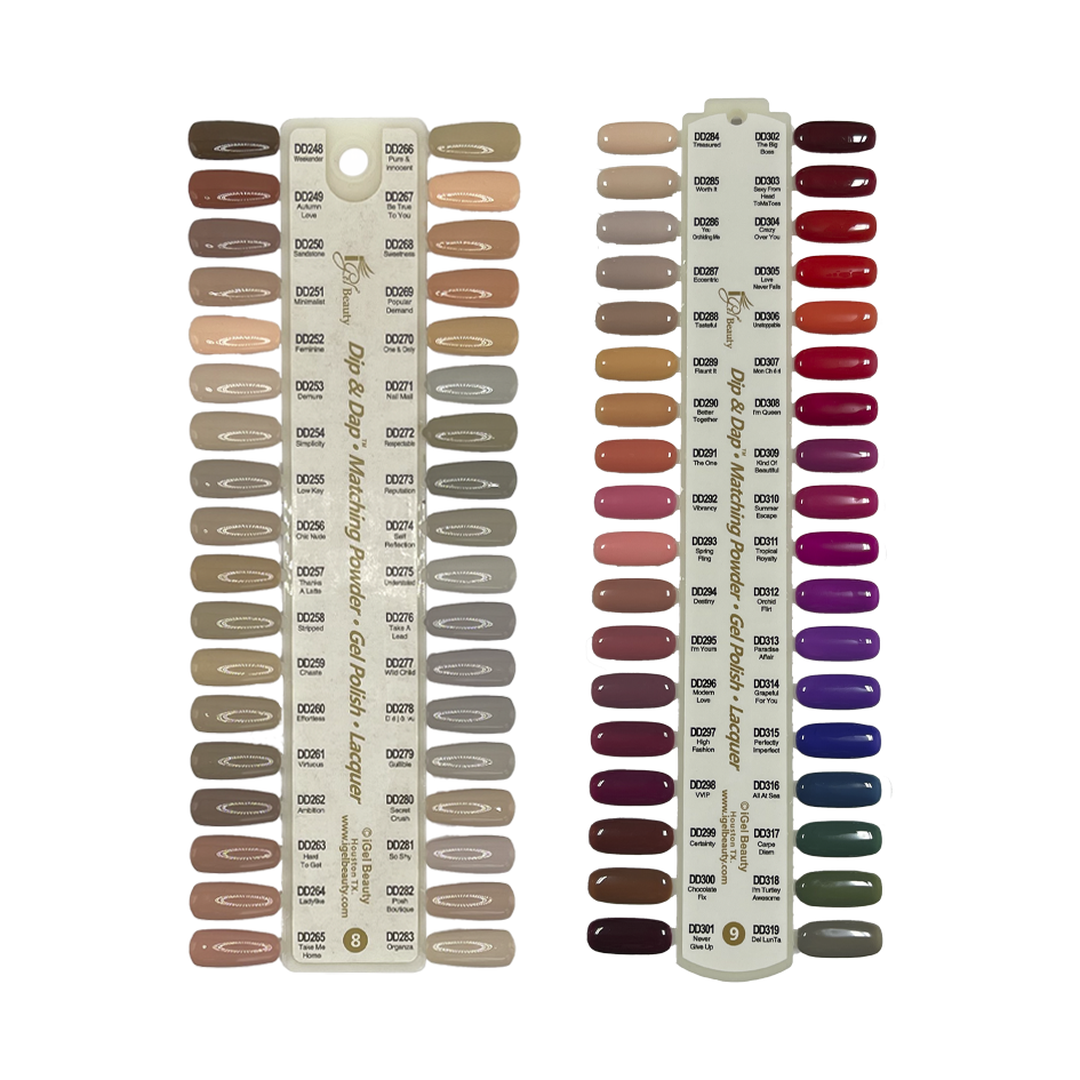 Igel color sample chart 8-9 (248-319) - nail art accessory