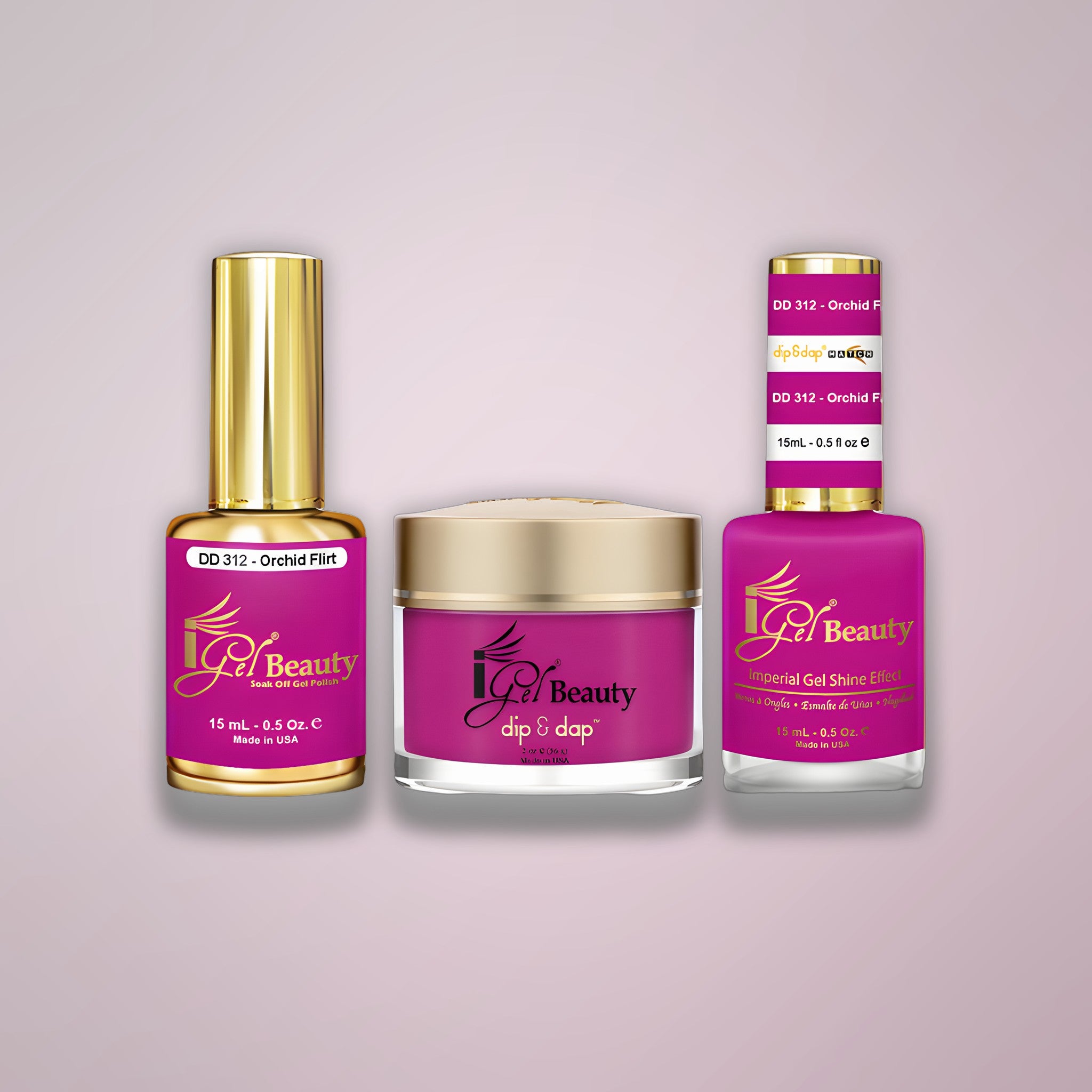 iGEL Trio - 312 Orchid Flirt