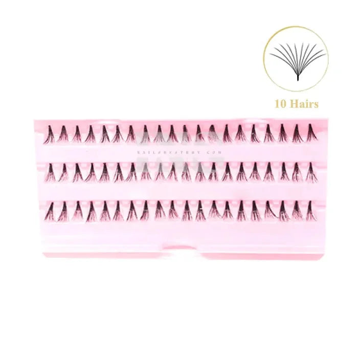 iLASH NATURAL 10 Hairs Knot Free Lashes LONG 40 Trays/Box -