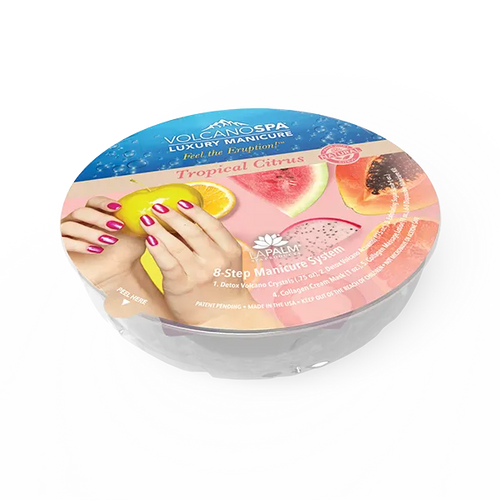 LA PALM Volcano Spa Manicure Bowl Tropical Citrus 30/case