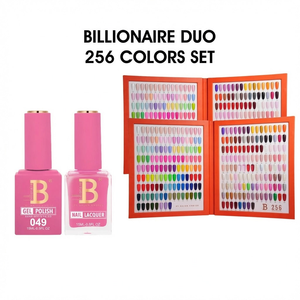 Billionaire Duo Gel & Lacquer - Imperial Collection Full Set 256 Colors (W2)