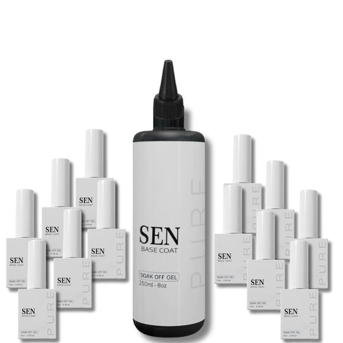 SEN Pure Base Coat 8 oz - 14 Free .5 oz