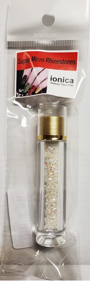 IONICA Micro Rhinestones Bottle AB #2 - Nail Art Accessory