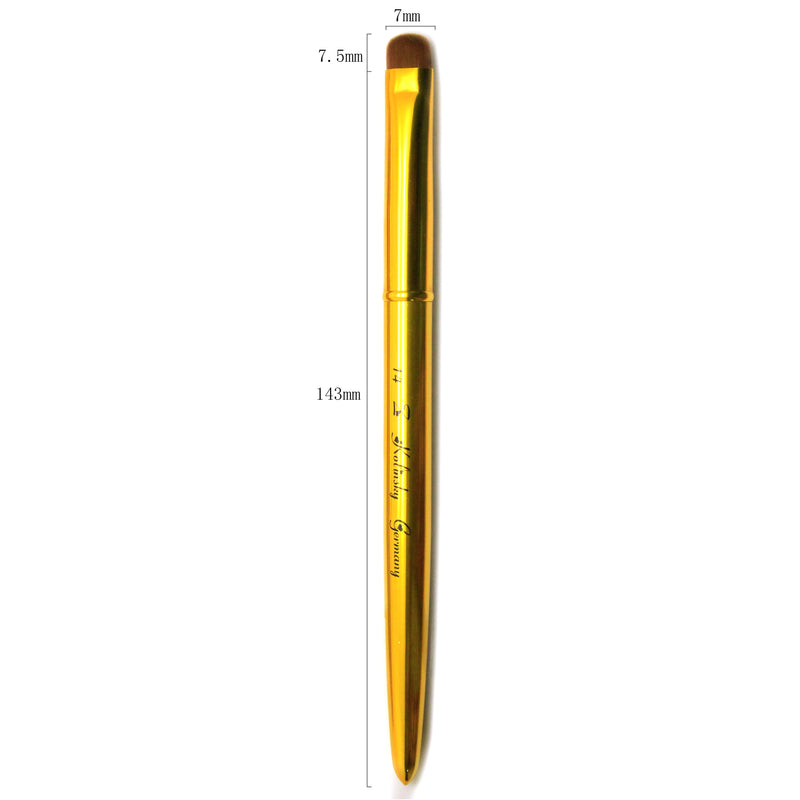 Jkio french z brushes - gold handle - size 14 - nail art