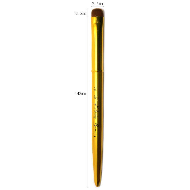 Jkio french z brushes - gold handle - size 16 - nail art