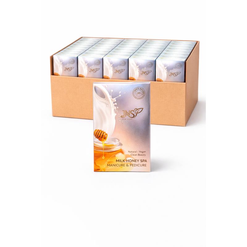 Jns 4 step pedi kit 50pk/case - honey milk