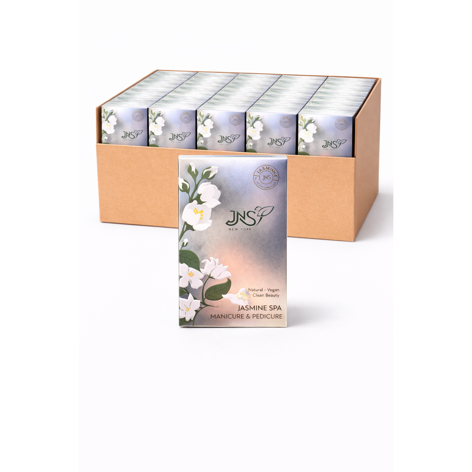 Jns 4 step pedi kit 50pk/case - jasmine