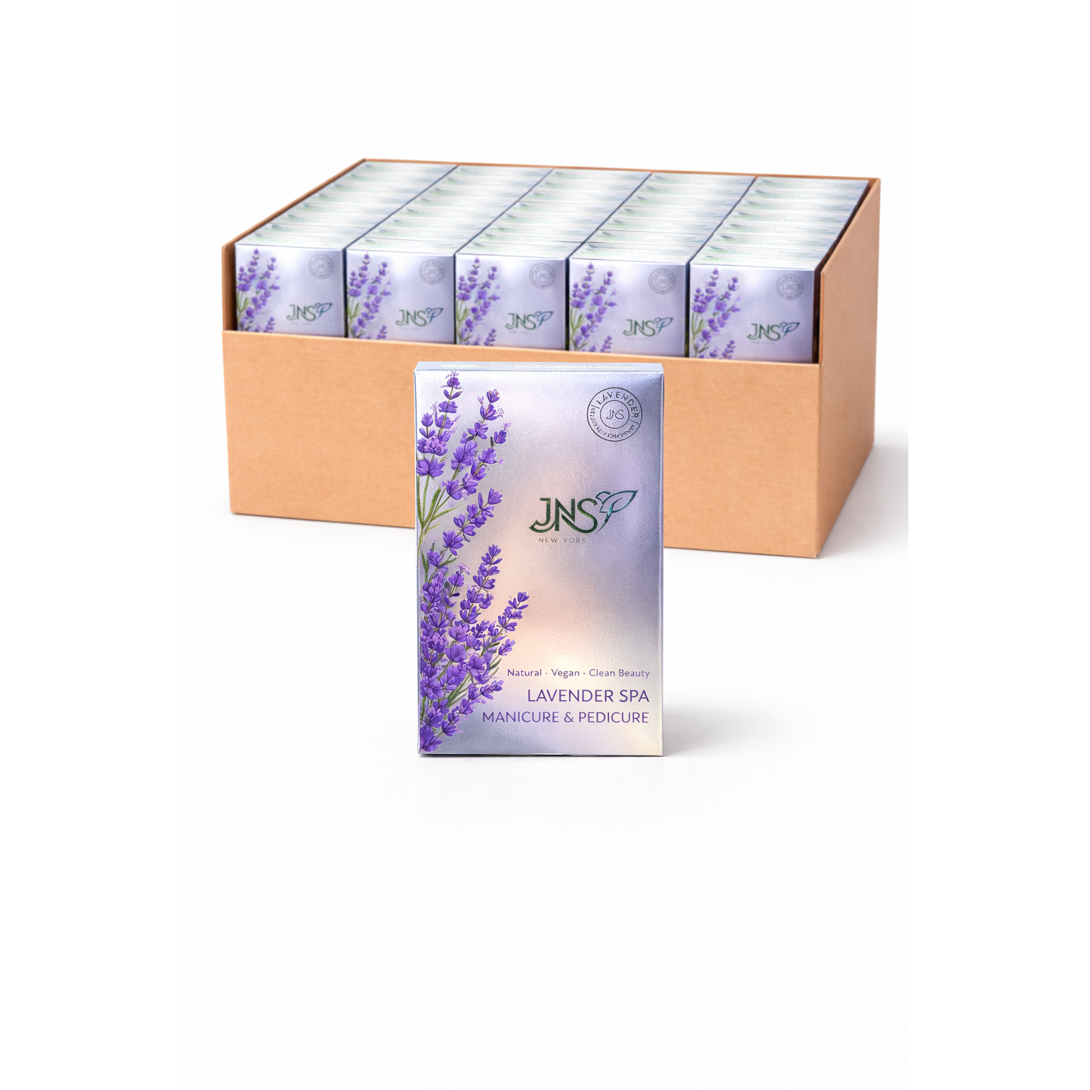 Jns 4 step pedi kit 50pk/case - lavender