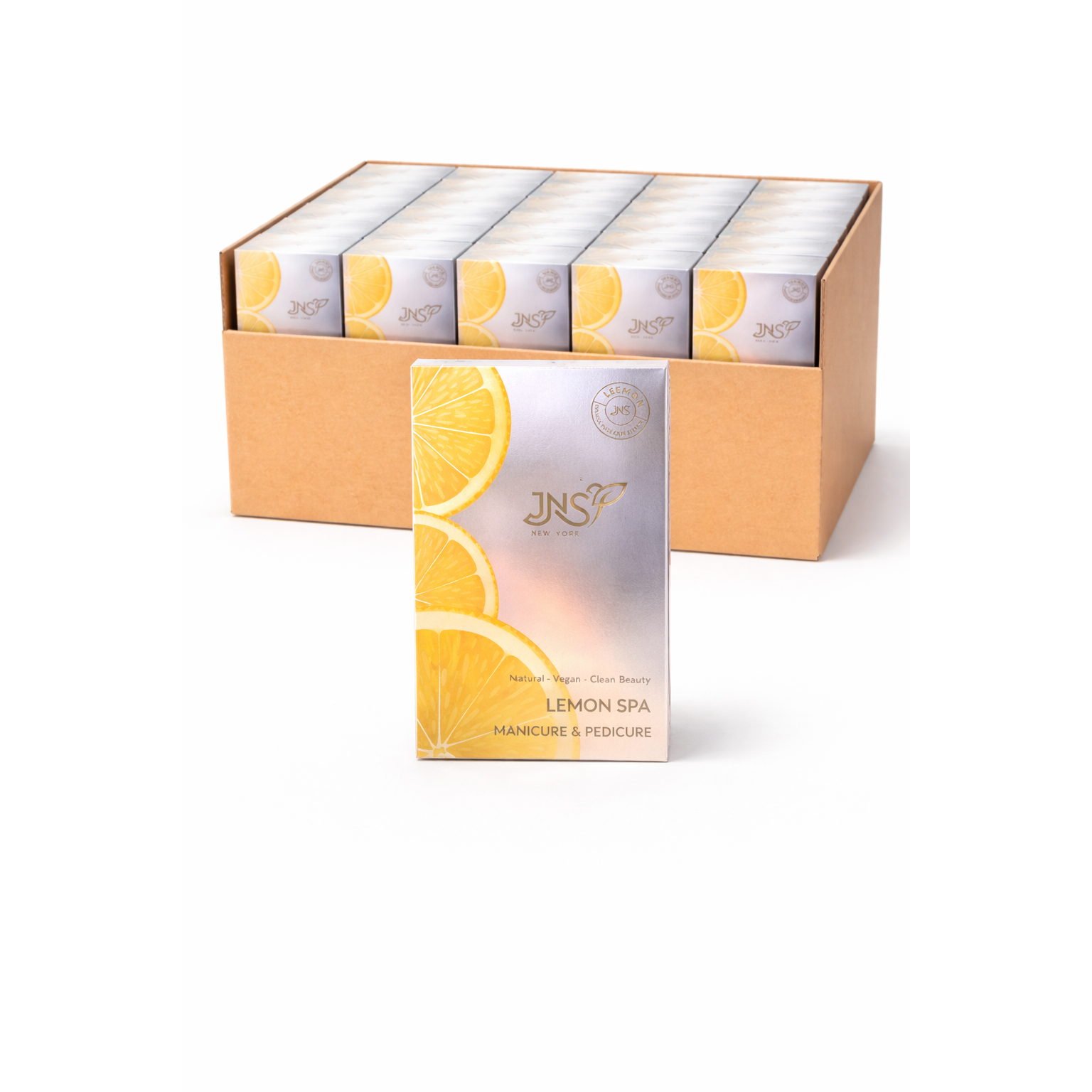 Jns 4 step pedi kit 50pk/case - lemon