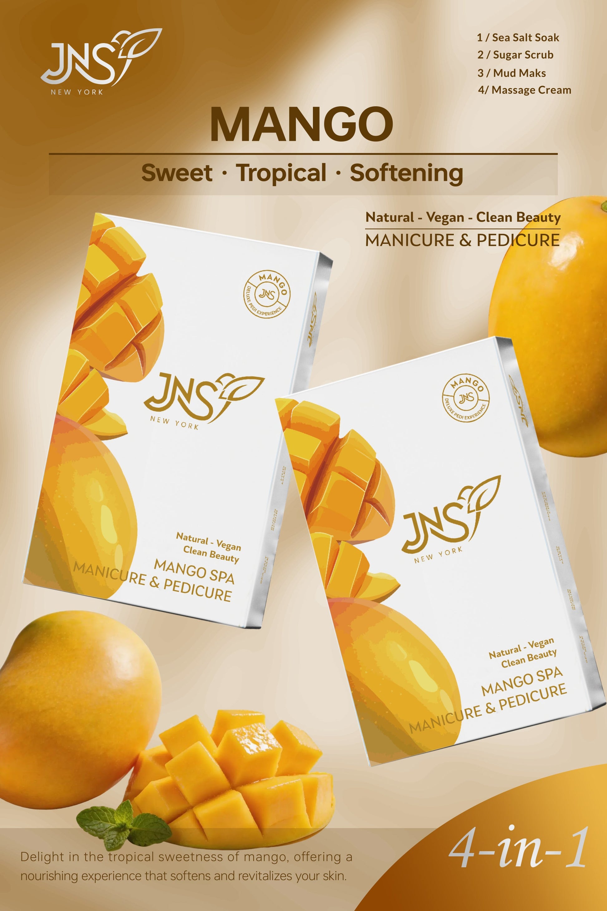 Jns 4 step pedi kit - single