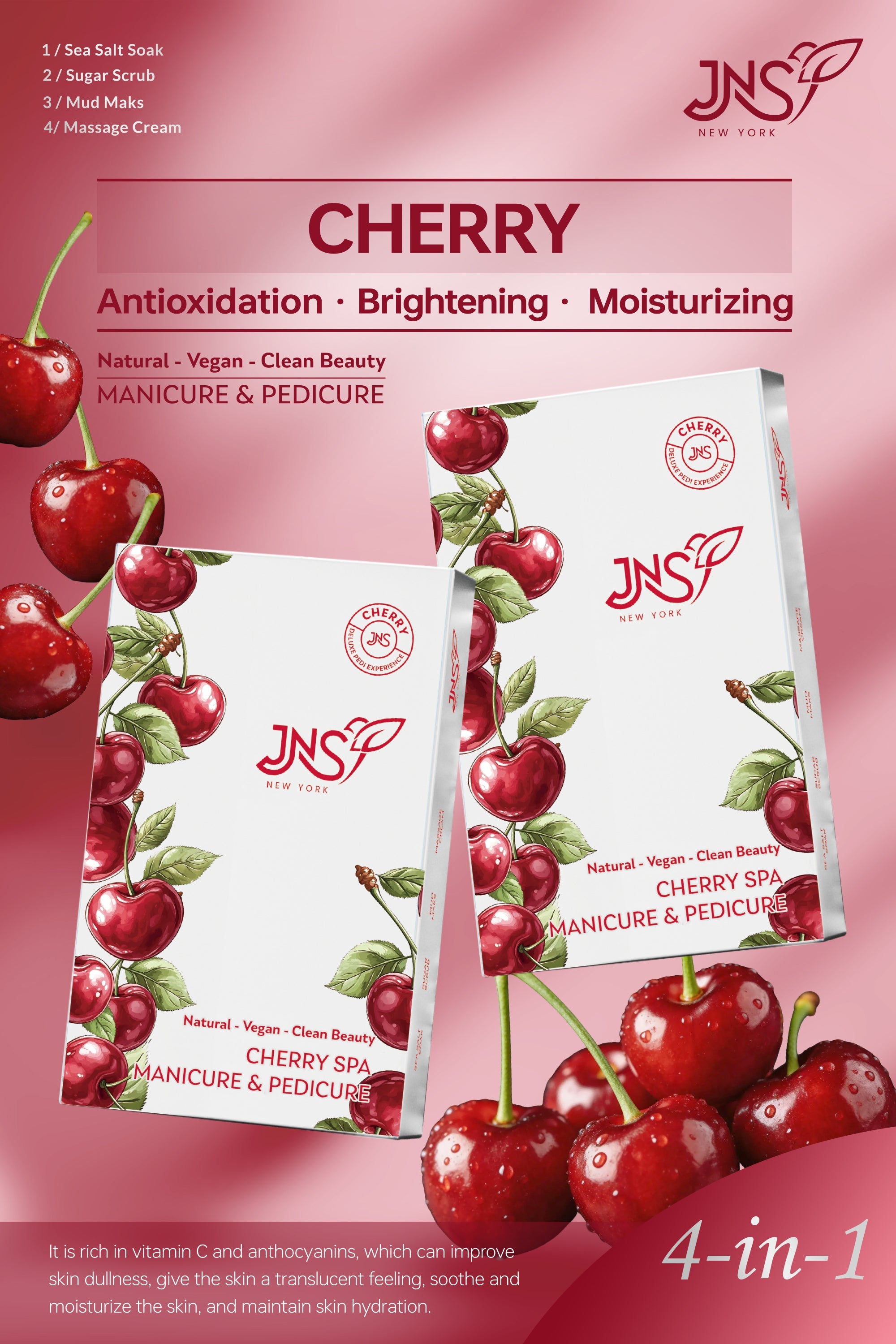 Jns 4 step pedi kit - single