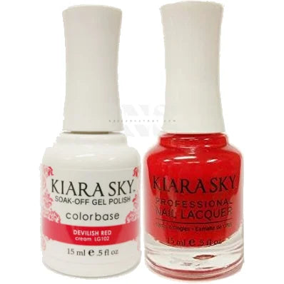 KIARA SKY GEL Devilish Red LG102 - Gel Polish