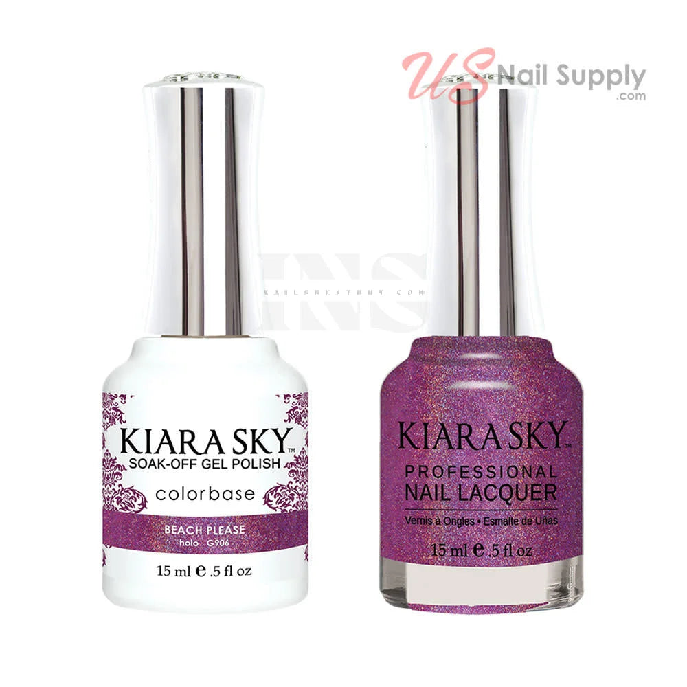 KIARA SKY GEL Holo Beach Please G906 - Gel Polish