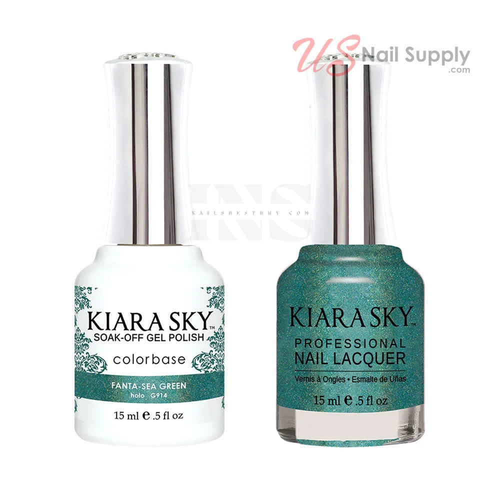 KIARA SKY GEL Holo Fanta-Sea Green G914 - Gel Polish